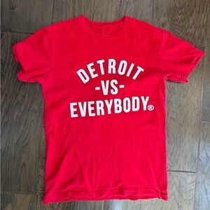 Detroit Vs Everybody Red T-Shirt
